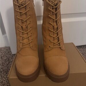 Aldo Tan Lace-Up Women's Boots